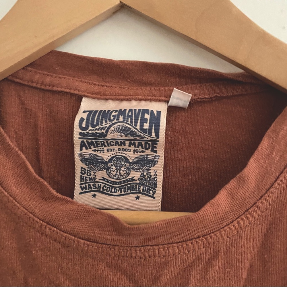 Jungmaven Terracotta Earth Flag Hemp Shirt - Unisex, Size M